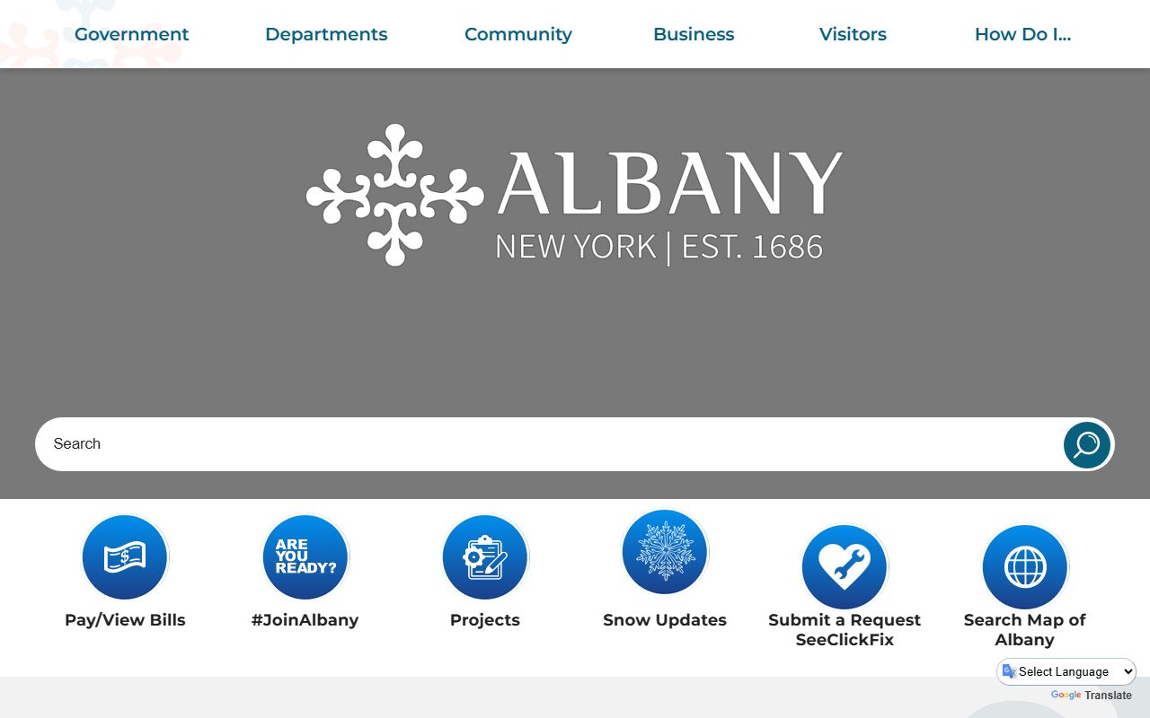 Albany City Clerk website for court docket records