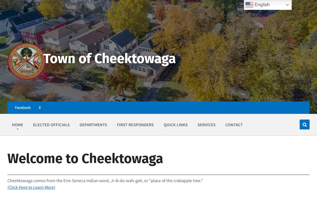 Town of Cheektowaga clerk website for court docket records