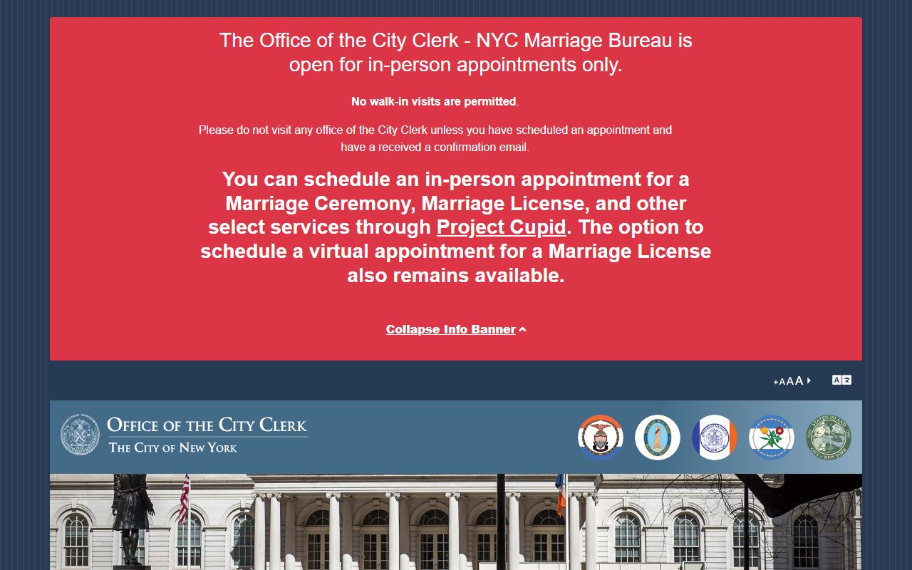 NYC Office of the City Clerk website for court docket records