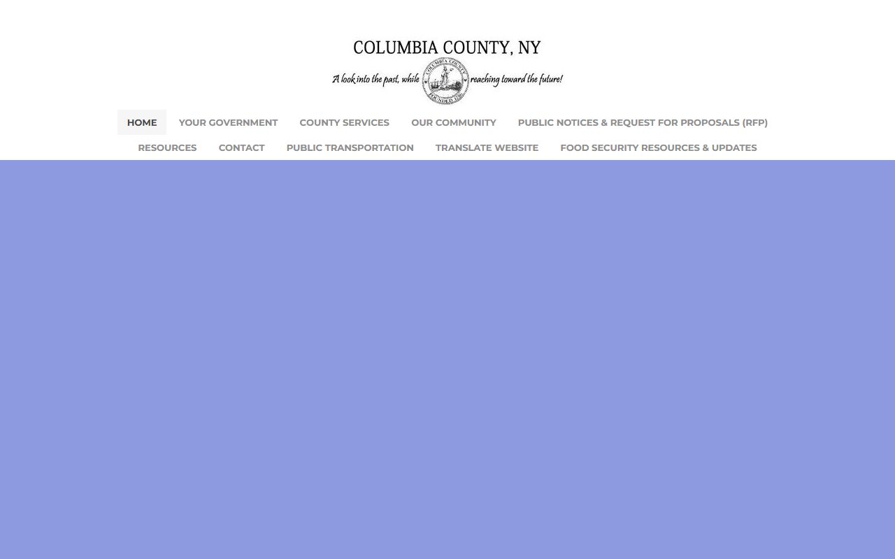 Columbia County government portal for court docket records