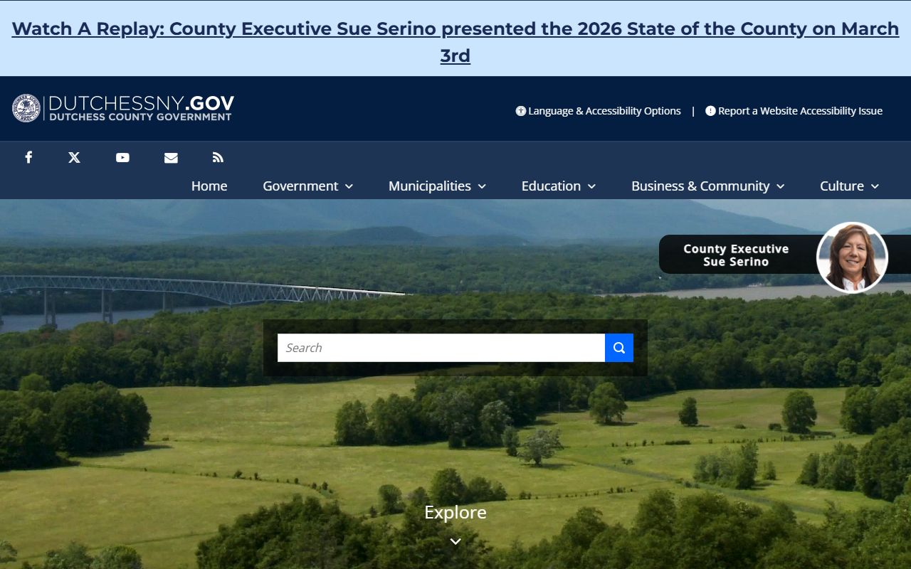 Dutchess County government portal for court docket records