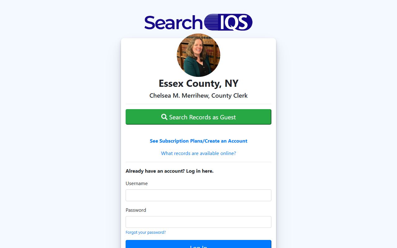 Essex County land records online search portal for court docket records