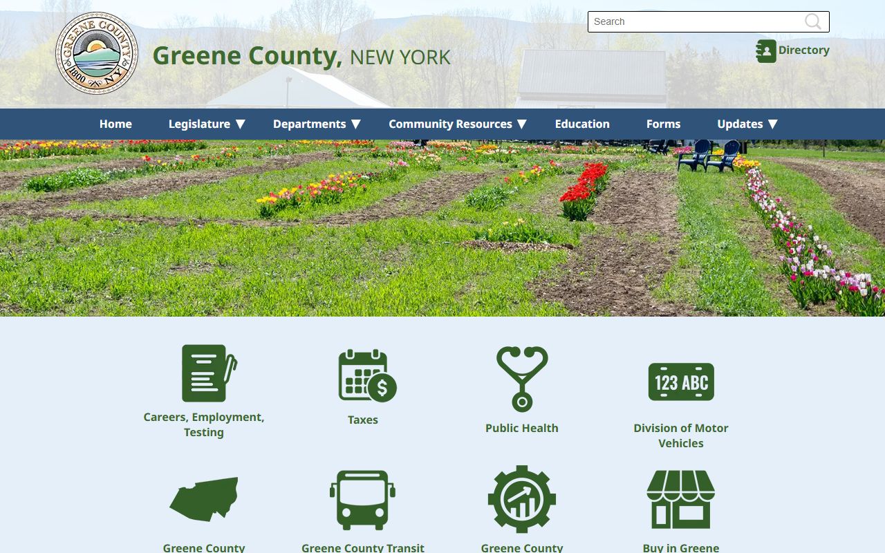 Greene County government portal for court docket records