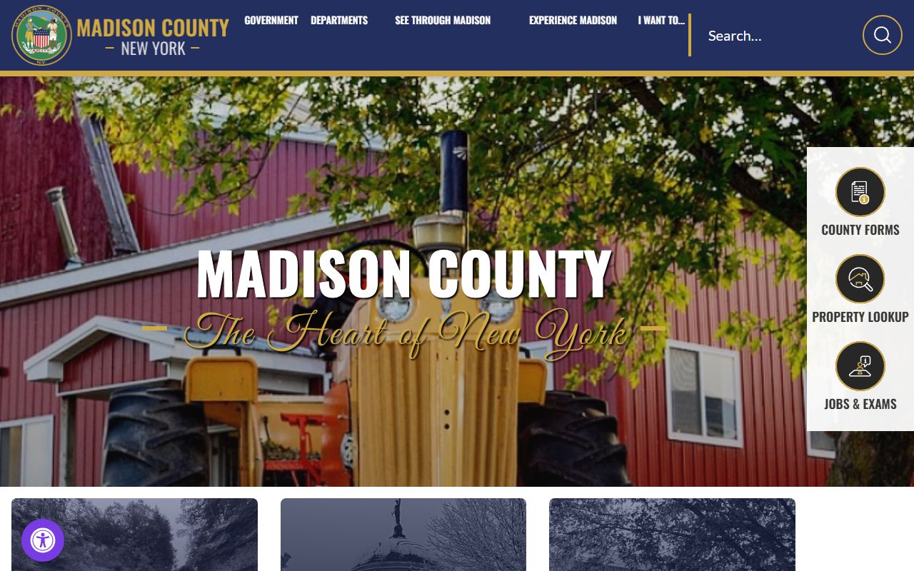 Madison County government portal for court docket records
