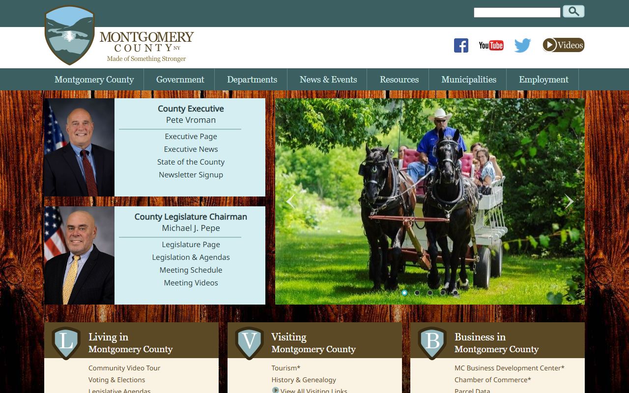Montgomery County government portal for court docket access
