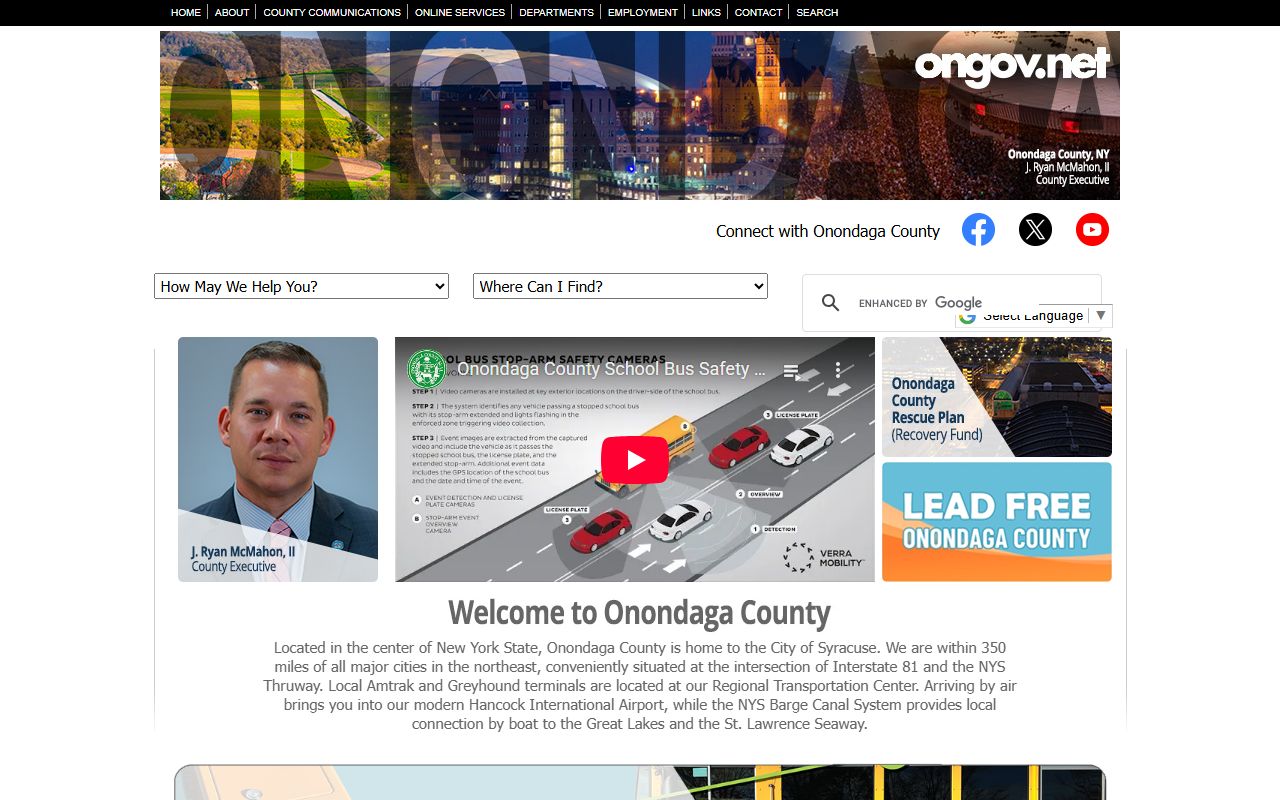 Onondaga County court portal for court docket records