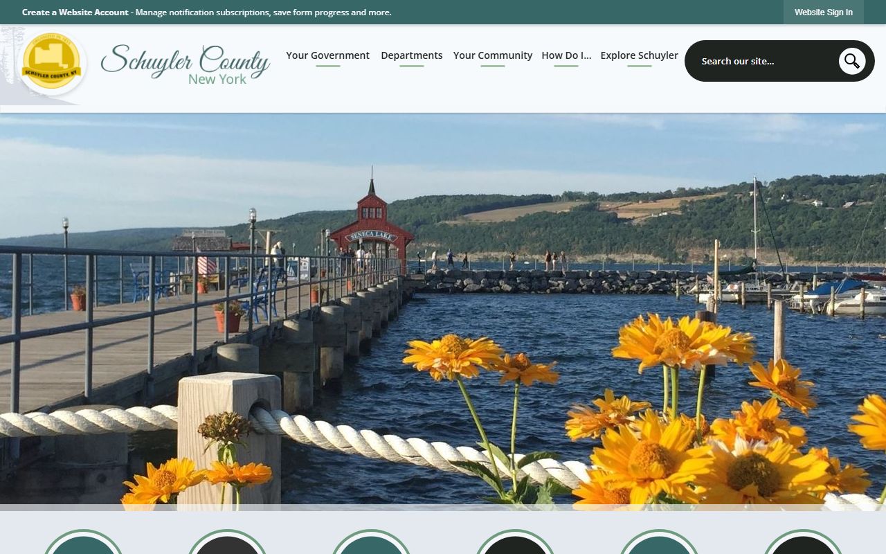 Schuyler County portal for court docket records